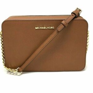 Michael Kors Tan Crossbody Bag with Gold Accents